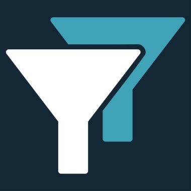 Filtreler düz simgesi