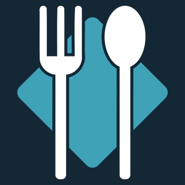 Beslenme düz simgesi