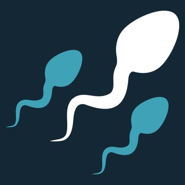 Sperm düz simgesi