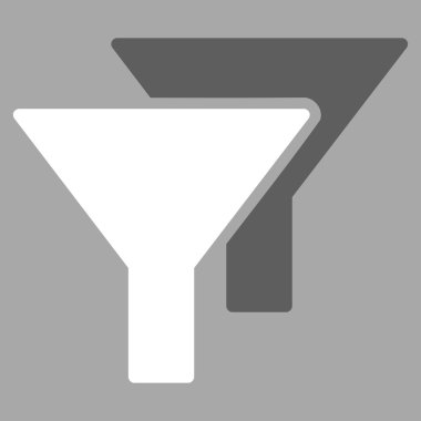 Filtreler düz simgesi