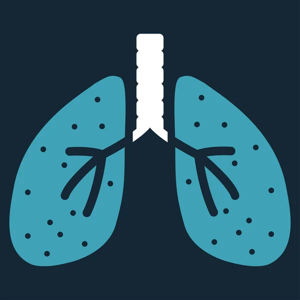 Плоский значок легені — стоковий вектор