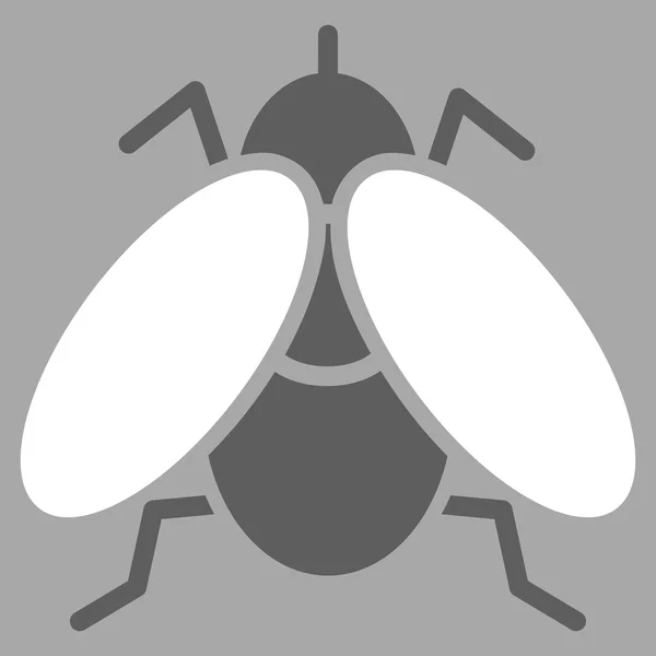 Icono plano de mosca — Vector de stock