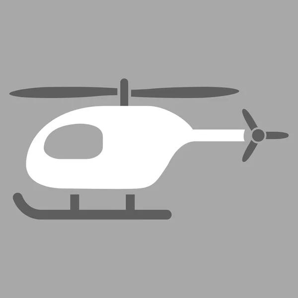 ヘリコプター フラット アイコン — ストックベクタ
