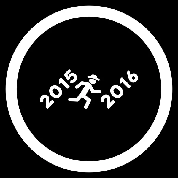 Run To 2016 Year Icon — Fotografie, imagine de stoc