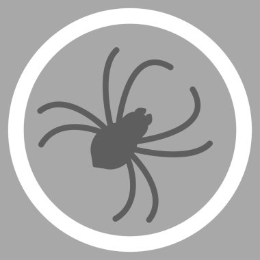 Örümcek düz simgesi