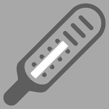 termometre düz simgesi