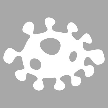 Bakteri düz simgesi