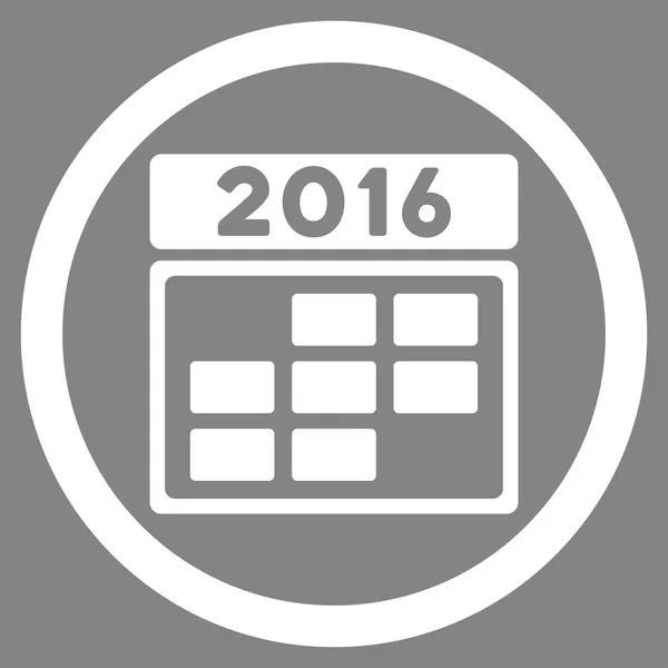 2016 syllabus siatki ikona — Zdjęcie stockowe