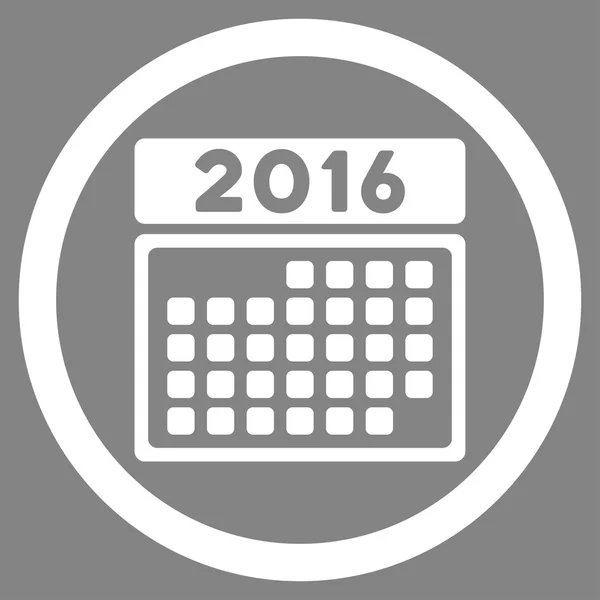 2016 miesiąc Syllabus ikona — Zdjęcie stockowe