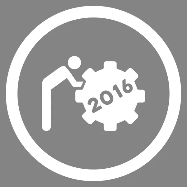 2016 робочій людині значок — стокове фото