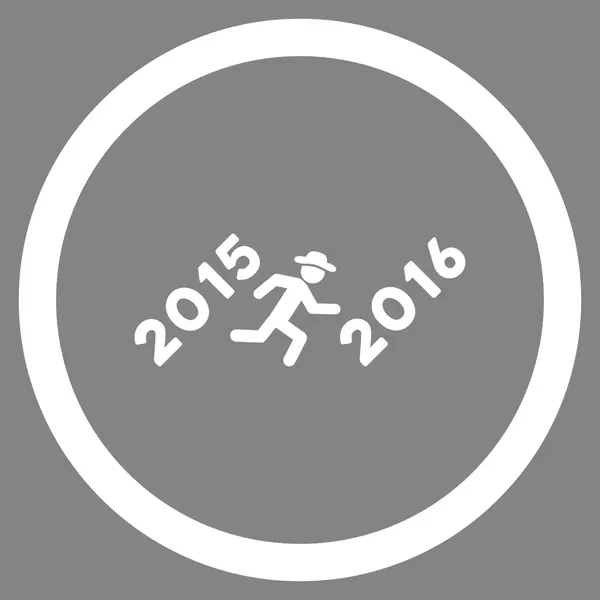 Run To 2016 Year Icon — Fotografie, imagine de stoc