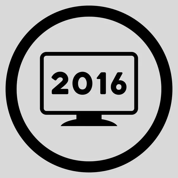 2016 pictogram weergeven — Stockfoto
