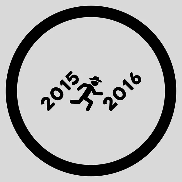 Run To 2016 Year Icon — Fotografie, imagine de stoc