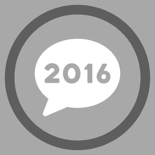 Icono de mensaje 2016 — Foto de Stock