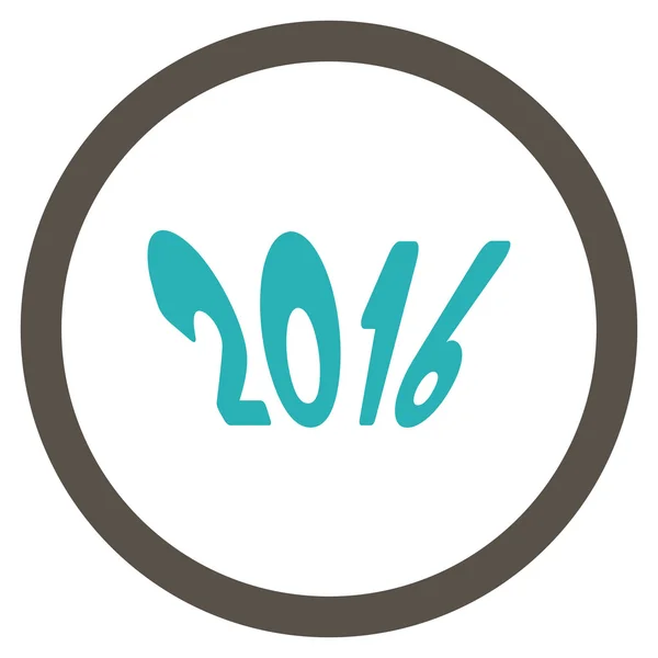 Значок 2016 році — стокове фото