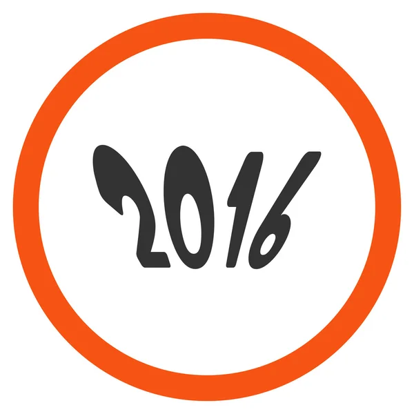 Значок 2016 році — стокове фото