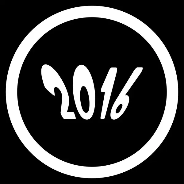 Icono del año 2016 — Vector de stock