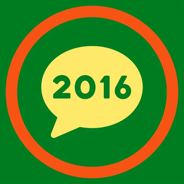 Значок 2016 повідомлення — стоковий вектор