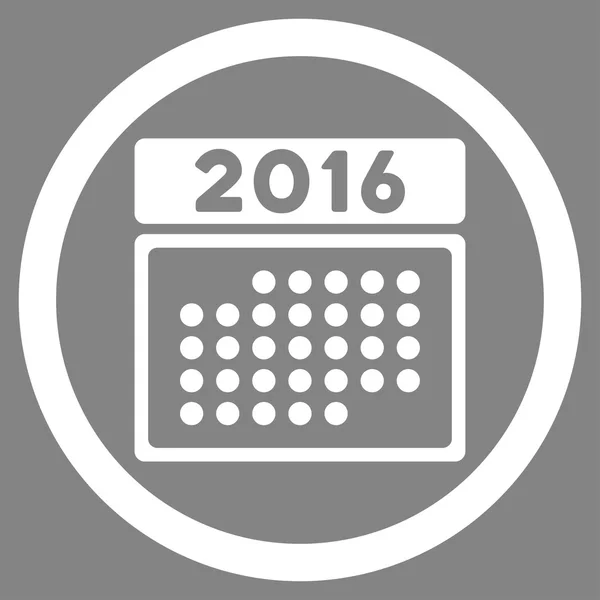 2016 місяць Піктограма Організатора — стоковий вектор