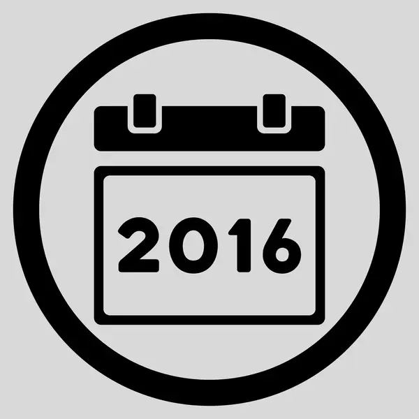 Икона календаря 2016 — стоковый вектор