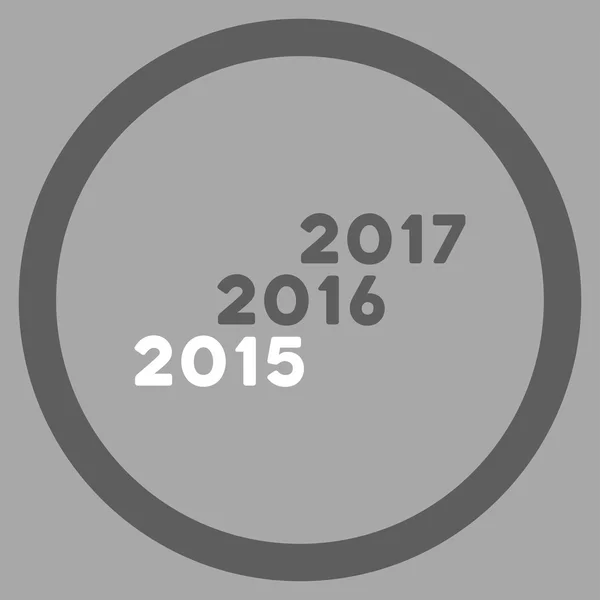 С 2016 по 2017 годы — стоковый вектор