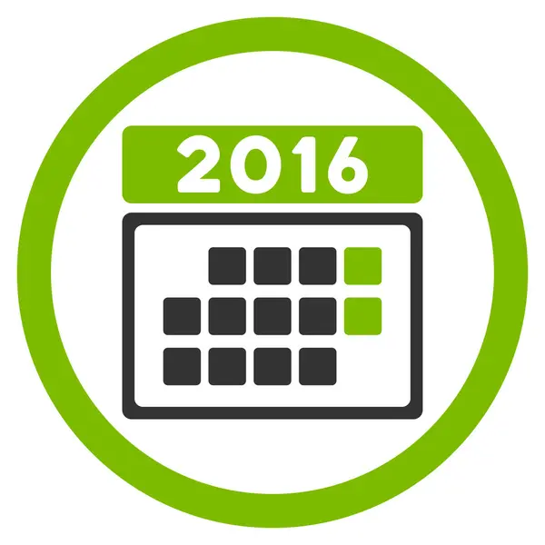 Icona organizzatore mese 2016 — Vettoriale Stock