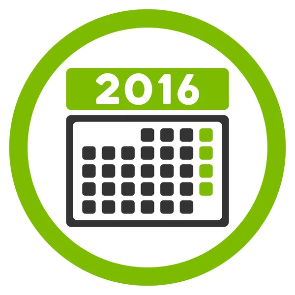 Icona calendario mese 2016 — Vettoriale Stock