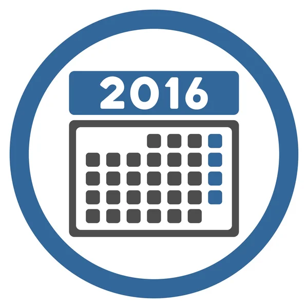 2016 miesiąc Plan ikona — Wektor stockowy