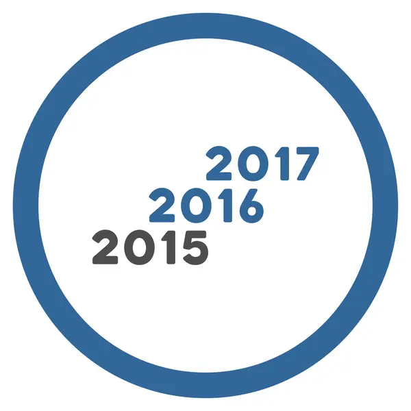 2017 yıl simgesine 2016 — Stok Vektör