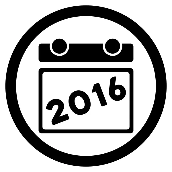 Icono del calendario 2016 — Vector de stock