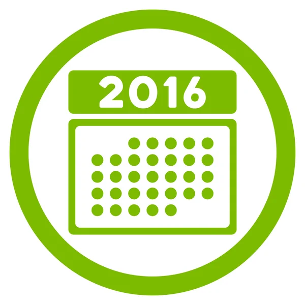 2016 місяць Календар Піктограма — стоковий вектор