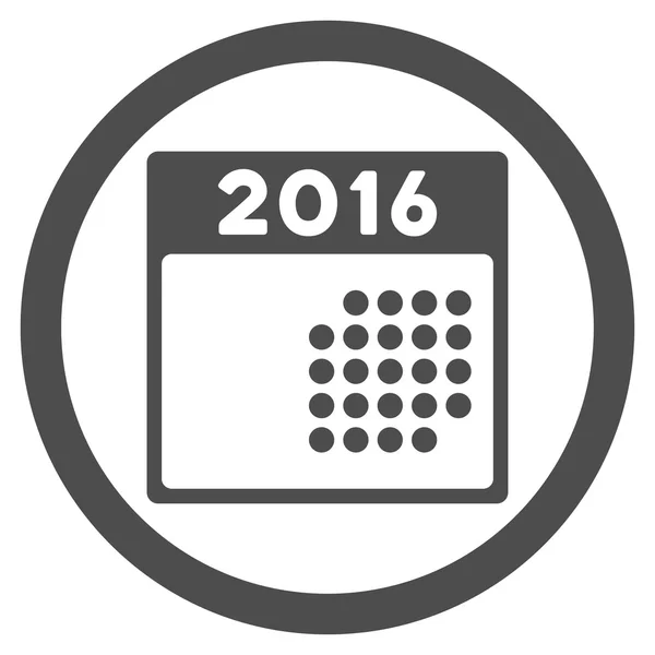 2016 Mes Organizador Icono — Vector de stock