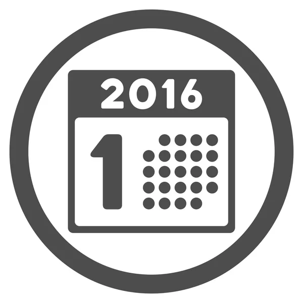 Primer icono del día 2016 — Vector de stock