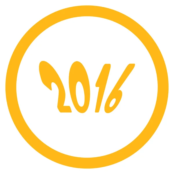 Icono del año 2016 — Vector de stock