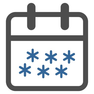 Kış güncel değil simgesi