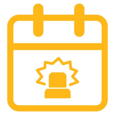 Acil durum güncel değil simgesi