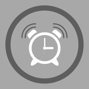 Acil durum saat yüzük vektör simgesi daire