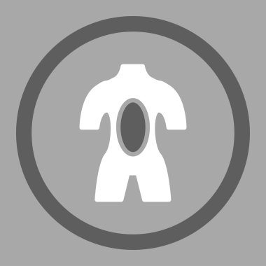 Anatomi daire içinde vektör simgesi