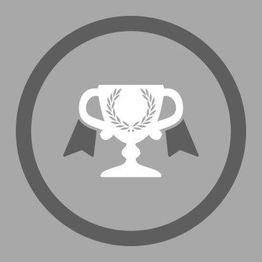 Ödül Kupası daire içinde vektör simgesi