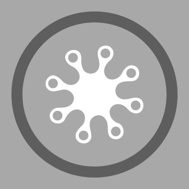 Axenic yuvarlak vektör simgesi