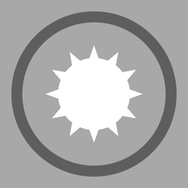 Bakteri daire içinde vektör simgesi