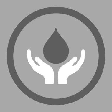 Kan sadaka daire içinde vektör simgesi