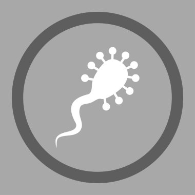 Parazit daire içinde vektör simgesi