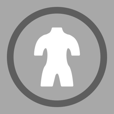 Vücut yuvarlak vektör simgesi