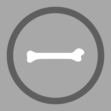 Kemik yuvarlak vektör simgesi