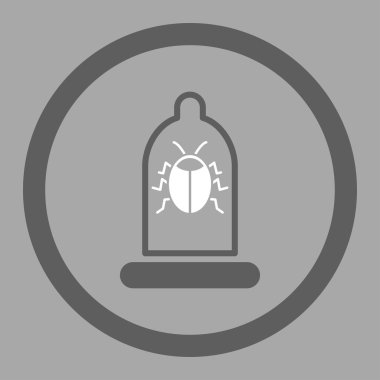 Hata koruma daire içinde vektör simgesi