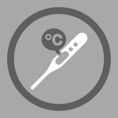 Celsius sıcaklık yuvarlak vektör simgesi