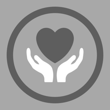 Sadaka yuvarlak vektör simgesi