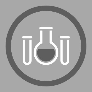 Kimyasal damarları daire içinde vektör simgesi