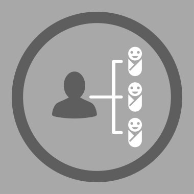 Children Links Circled Vector Icon